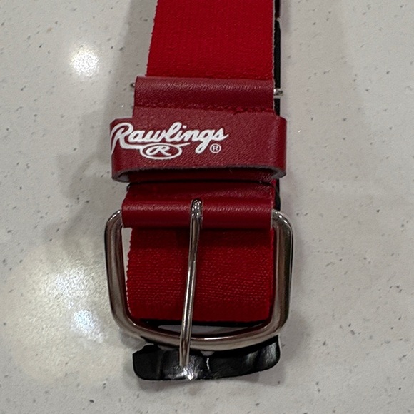Rawlings Vibrant Red baseball Belt size small - Picture 2 of 8